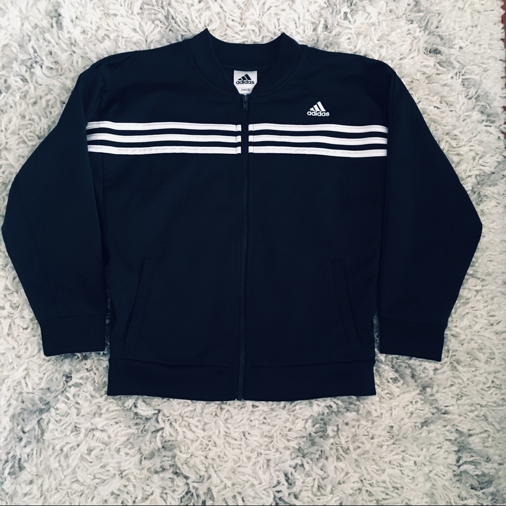 ▪️6/$25▪️ Adidas Black and White Track Jacket